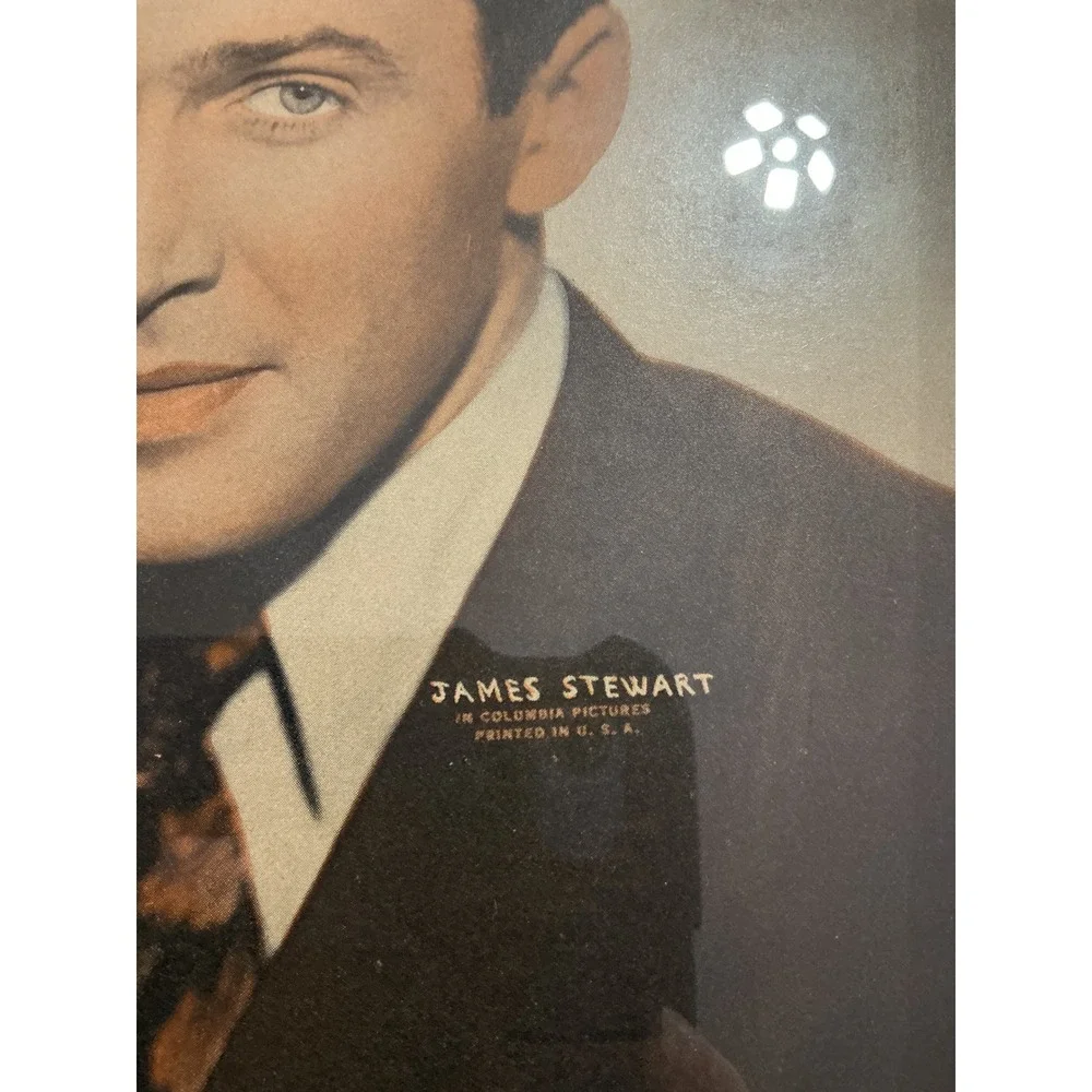 Vintage Clark Gable & James Stewart Folding Double Portrait Frame MGM